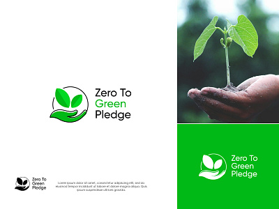 zero to green pledge carbon dioxide creative logo garden logo green green logo growt logo hand logo logo design logo design agency logo designer logo mark logos professional logo save world smart logo tree logo