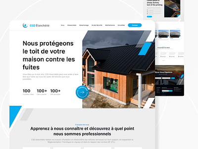Website Design - CSD Estancheite branding business clean website dailyui dailyuichallenge design figma graphic design logo mobile app design modern modern design website ui ux