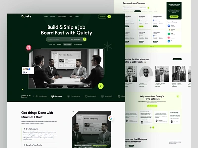 Job Finder Platform website Design | Job Search Template UI UX hiring job application job finder job listing job portal job template job ux job website jobui platform portal recruitment web