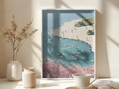 Last Summer graphic design surf