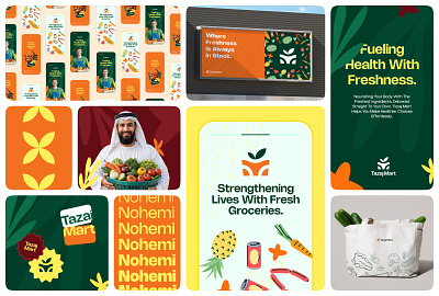 Online Grocery Shop Brand Design | Ecommerce Website UI/UX arabic ui brand design brand identity branding ecommeerce branding ecommerce figma focotik food delivery grocery grocery branding grocery shopping grocery store mobile online online shopping service shopping ui uiux