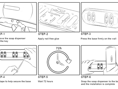 Instruction Illustrations adobe illustrator adobe photoshop branding concept design illustration