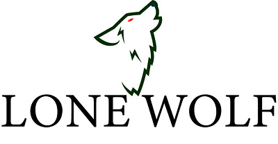 Lone wolf logo design graphic design