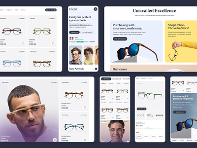 Eyewear E-commerce Project colorful commerce design dribbble ecommerce eyewear glasses landing landingpage layout project shop sunglass sunglasses web webdesign website