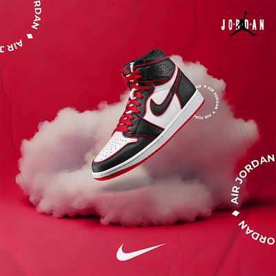 Air Jordan - Elevated in Style adobe adobe photoshop designer graphic design graphic designer photoshop design post design post design ideas social media design social media post design