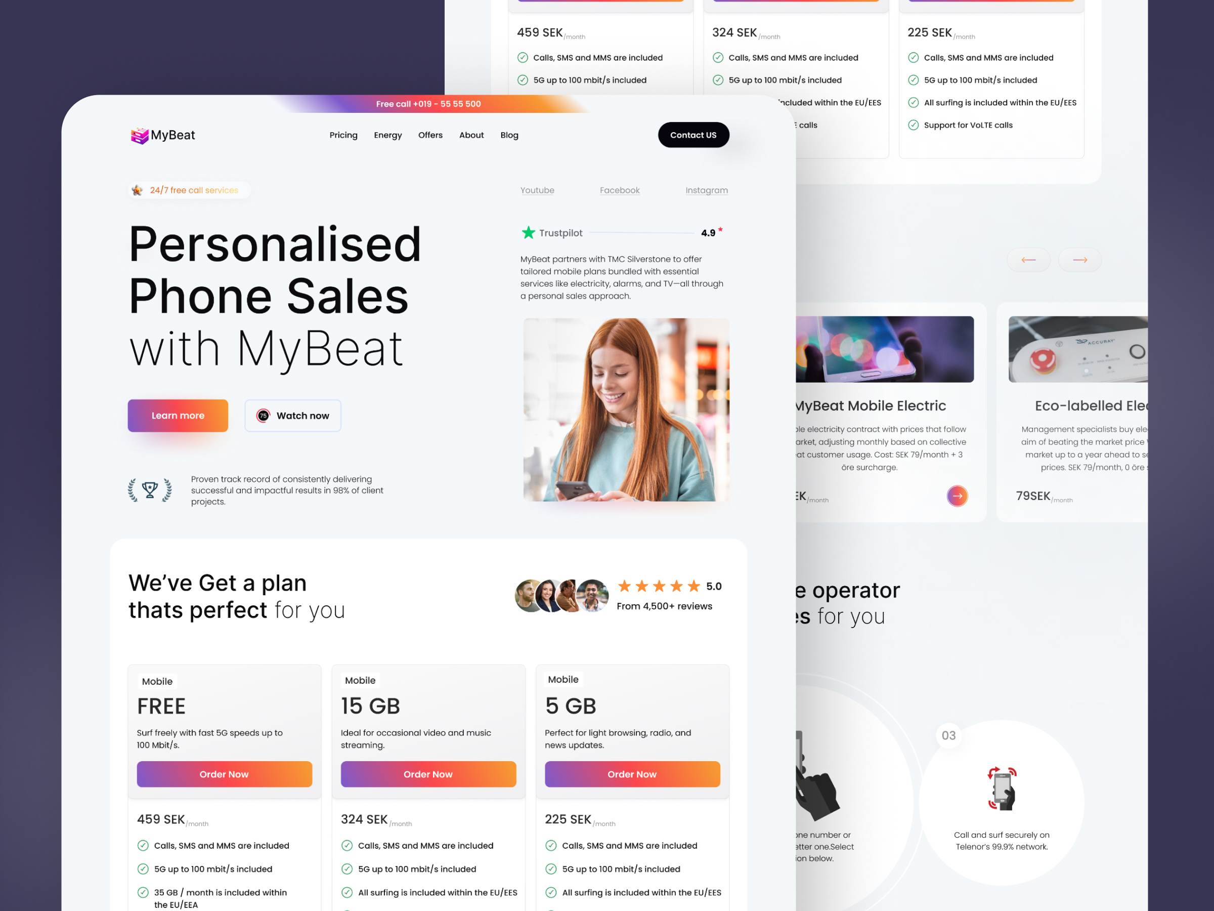 Example of High Converting Landing Page Design