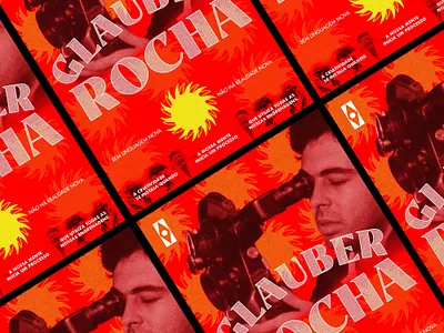 PAGE FOR GLAUBER ROCHA graphic design lettering vector