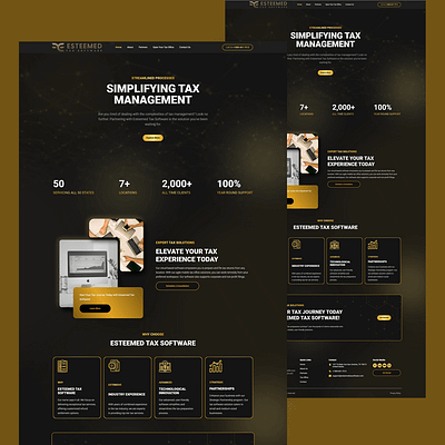 Esteemed Tax Software design figma ui web webdesign