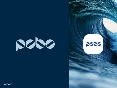 Pobo branding custom logo icon identity logo logo mark sea tech water flow wave