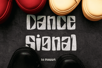 Dance Signal – Display Font branding design display font font graphic design poster retro urban