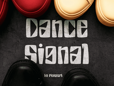 Dance Signal – Display Font branding design display font font graphic design poster retro urban