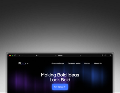 Pioxor AI | Next Gen Image and video generation tool aesthetic ai graphic design image generation modern design video generation