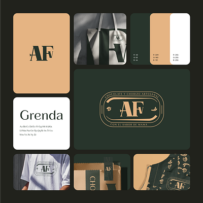 AFV - Chorizo y Chocolate Artesanal. branding graphic design logo