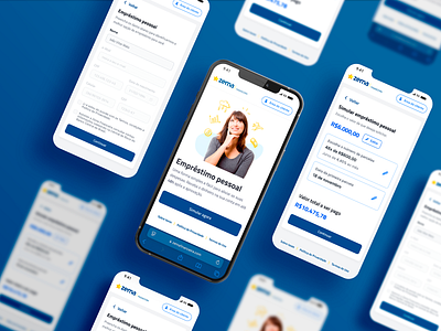 Fluxo de Empréstimo Pessoal - ZEMA Financeira branding ecommerce empréstimo ep product design ui ux uxui