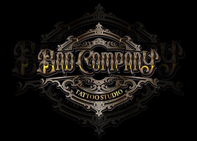 BAD COMPANY - CUSTOM LOGO blackletter brandlogo calligraphy customlogo gothic gothicletter lettering logodesigner logomaker tattoo tattoologo tattoologomaker tattooshop