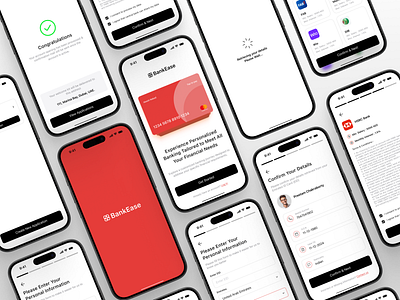 BankEase: Your Seamless Onboarding Partner app banking bankingapp inspiration mobile ui ux