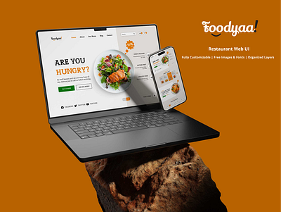 Restuarant Web UI Design branding eating fastfood food graphic design restaurant ui ui design uiux ux web ui website development