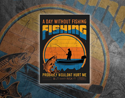 Fishing T-shirt Design branding custom t shirt design fishing fishing t shirt graphic t shirt illustration retro t shirt t shirt design typography typography t shirt design