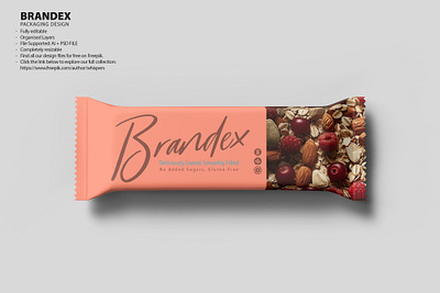 Brandex Healthy Bar - Premium Quality Packaging Design (EPS) designer asset