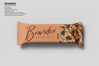 Brandex Healthy Bar - Premium Quality Packaging Design (EPS) designer asset