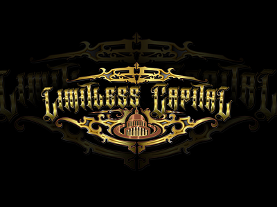 LIMITLESS CAPITAL - CUSTOM LOGO blackletter calligraphy commissionart procreate customlogo lettering logodesigner logomaker premiumlogo