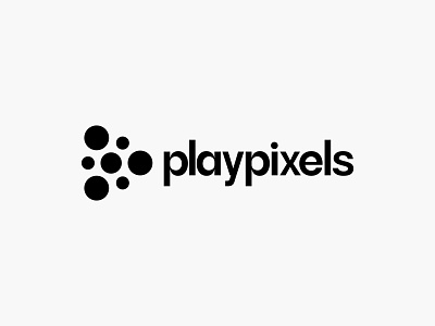 Minimal play & circular pixels logo branding design dot logo ecommerce it logo design logos logotype media icon modern logo online play pixel logo pixels play play icon play symbol round simple logo tech media technology