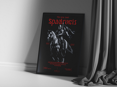 Spadronis Font Poster 3d brand identity branding branding identity design font font poster graphic design illustration letters logo poster poster design render type typeface typography typography poster visual visual branding