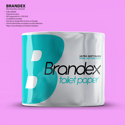 Ultra Soft Cotton Toilet Paper Packaging Design [EPS] eco friendly