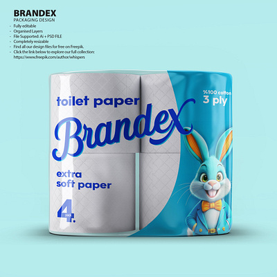 Ultra Soft Cotton Toilet Paper Packaging Design [EPS] eco friendly