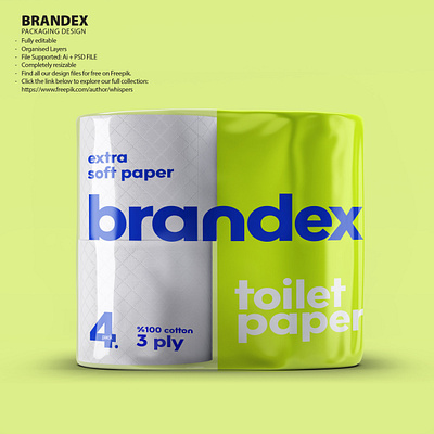 Ultra Soft Cotton Toilet Paper Packaging Design [EPS] eco friendly