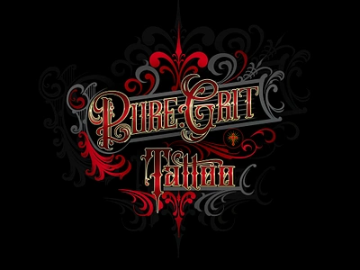 PURE GRIT TATTOO - CUSTOM LOGO blackletter brandlogo brixblackletter brixinktattoo calligraphy customlogo gothic gothicletter lettering logodesigner logomaker tattoo tattoologo tattoologomaker tattooshop