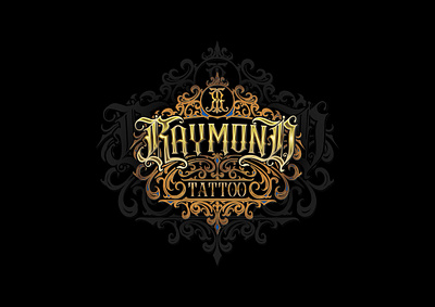 RAYMOND TATTOO - CUSTOM LOGO blackletter brandlogo customlogo gothicletter logodesigner logomaker tattoologo tattoologomaker