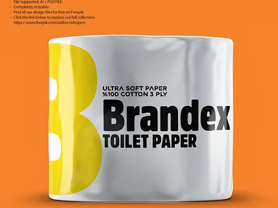 Ultra Soft Cotton Toilet Paper Packaging Design [EPS] eco friendly