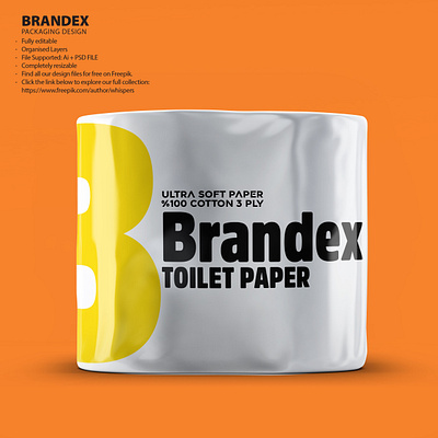 Ultra Soft Cotton Toilet Paper Packaging Design [EPS] eco friendly