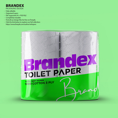 Ultra Soft Cotton Toilet Paper Packaging Design [EPS] eco friendly