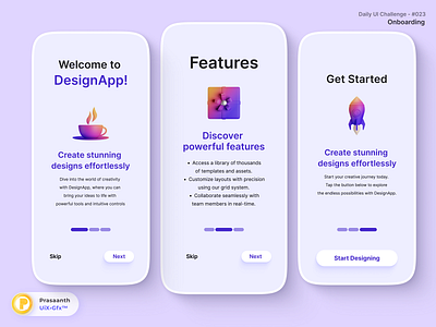 #DailyUI #023 - Onboarding design gfx graphic design uix ux ui design uxui design