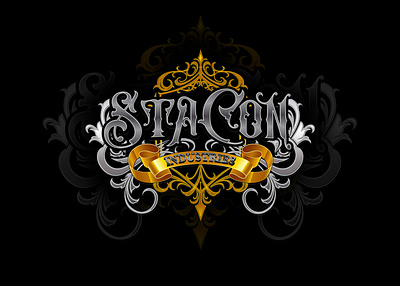 STA CON INDUSTRIES - CUSTOM LOGO blackletter calligraphy customlogo gothicletter logodesigner logomaker