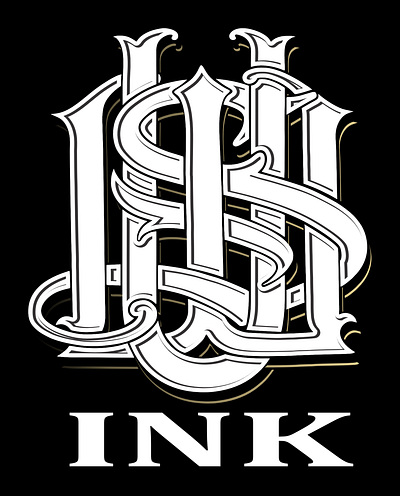 UWS SIMPLE MONOGRAM - CUSTOM LOGO blackletter calligraphy customlogo logodesigner logomaker tattoologomaker