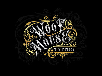 WOOF MOUSE TATTOO - CUSTOM LOGO blackletter brandlogo brixblackletter brixinktattoo businesslogodesign calligraphy commissionart customlettering customlogo gothic gothicletter logodesigner logomaker premiumlogo procreate tattoo tattoologo tattoologomaker tattooshop tattooshop lettering