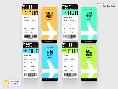 #DailyUI #024 - Boarding Pass design gfx graphic design ui uix ux ux ui design uxui design