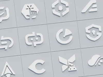 logo wall 3d logo ui
