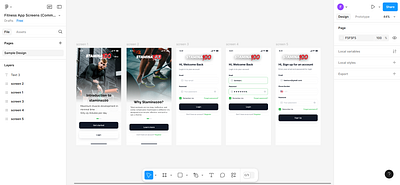 Gym app design in figma ui/ux banner css figma flex html java ui ux