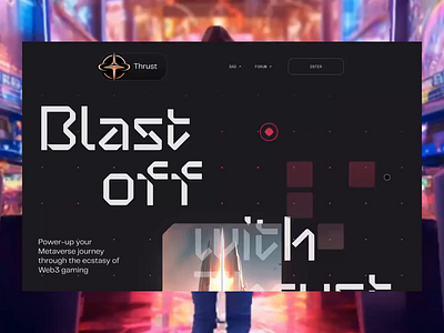 Thrust agency animation awwwards development glitch live modern ui ux web webgl