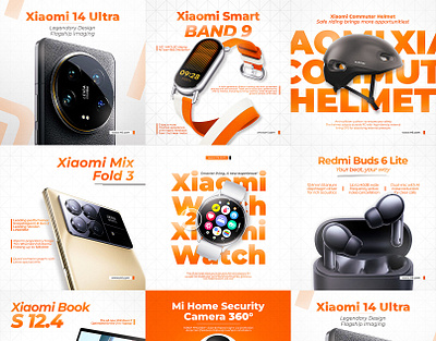 Modern Tech & Gadgets Social Media Designs - Xiaomi simple tech product social media