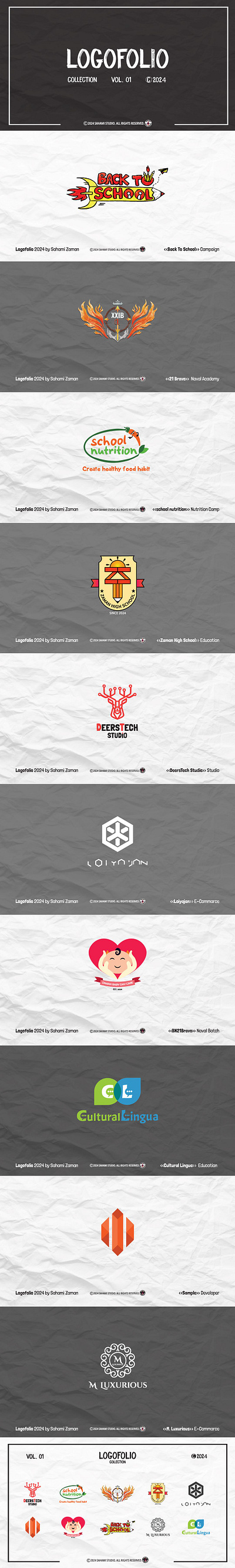 LOGOFOLIO V.1 2024 artwork branding design graphic design logo logo study