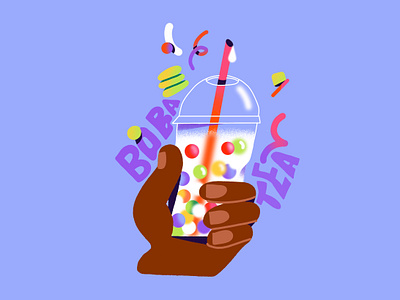 Bubble Tea illustration bubble tea bubble tea illustration character design drink illustration freelance illustrator hand illustration illustration procreate illustration soft drink illustration tea illustration