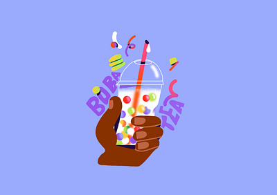 Bubble Tea illustration bubble tea bubble tea illustration character design drink illustration freelance illustrator hand illustration illustration procreate illustration soft drink illustration tea illustration