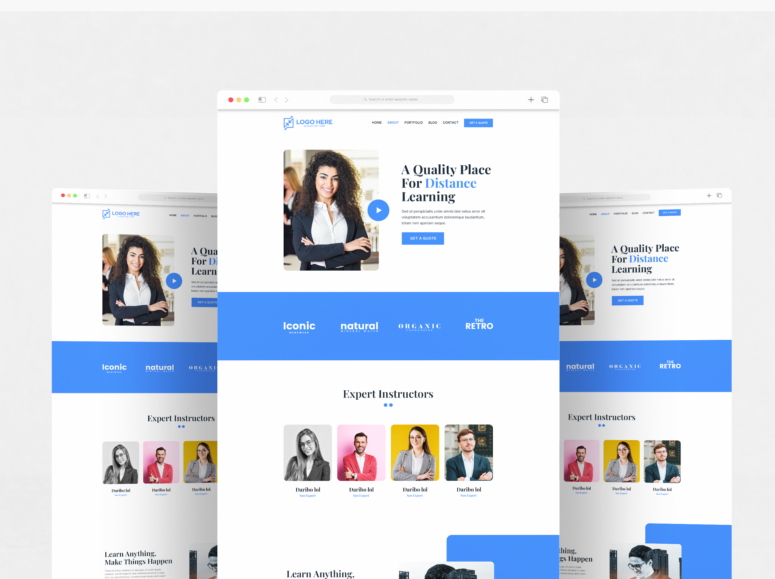 Online Learning Website UI Design app design app ui design dashboard design design figma design figma website flight booking landing page design tourist app ui design ui ux design
