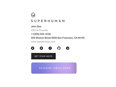 Scribe email signature template branding graphic design ui