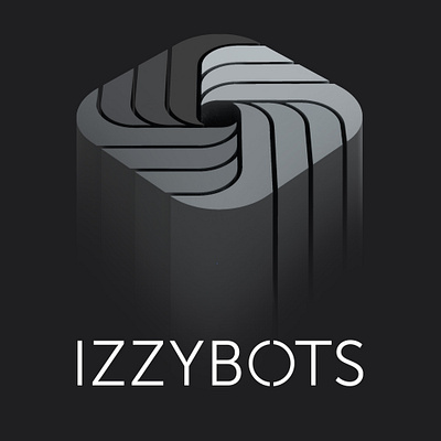 IzzyBots Branding 3d ai branding design graphic design illustration logo social typography vector